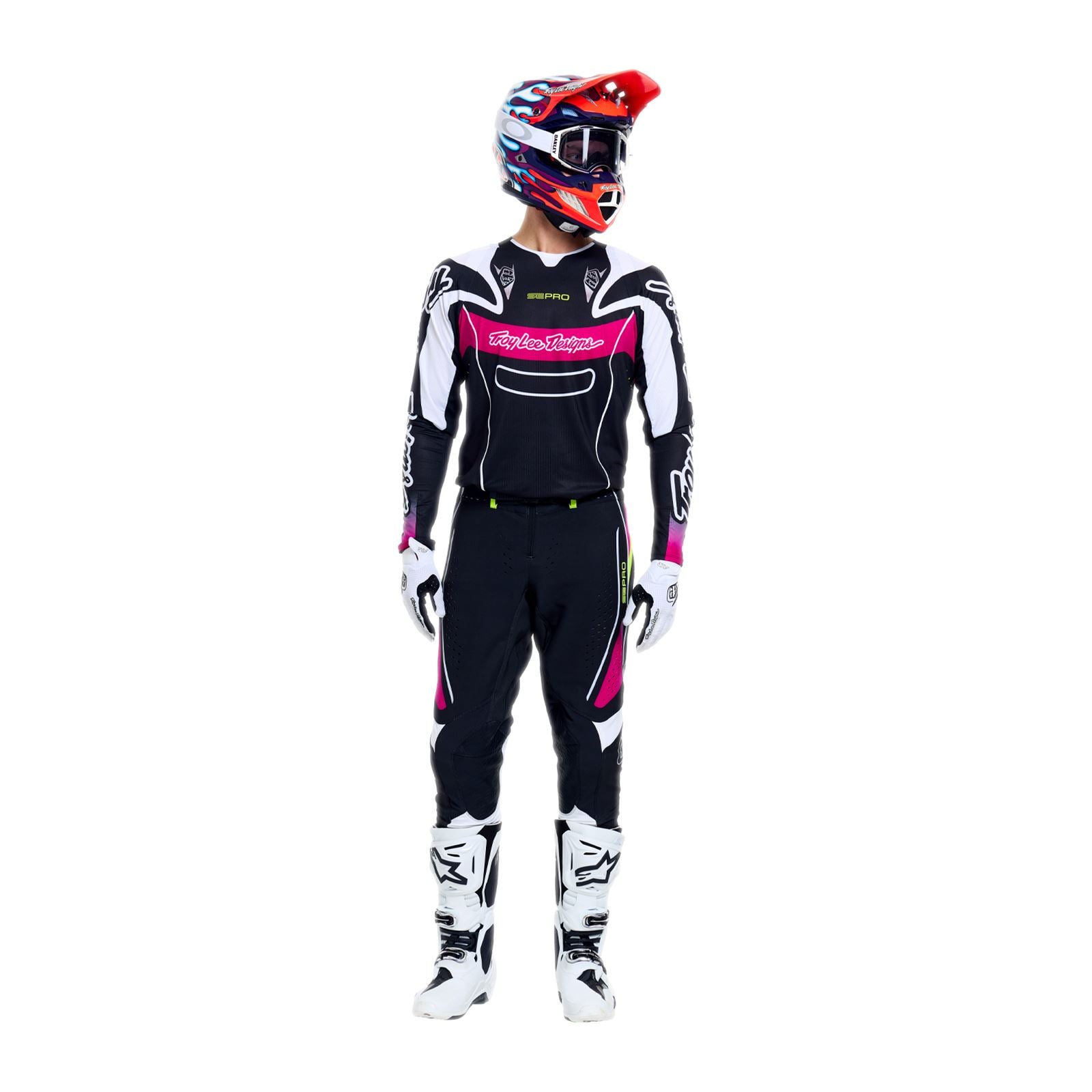 Troy Lee Designs Spring 2026 SE PRO Salvo MX Combo Kit Black White